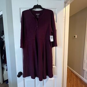 Mini Super Soft Plush Puff Sleeve Skater Dress